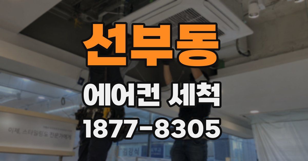 선부동 에어컨 세척