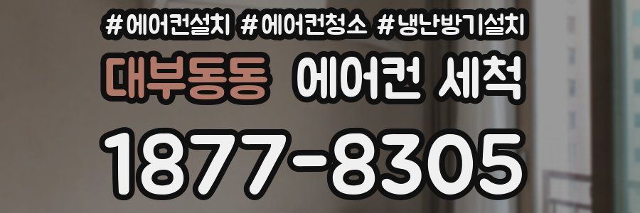 대부동동 에어컨 세척