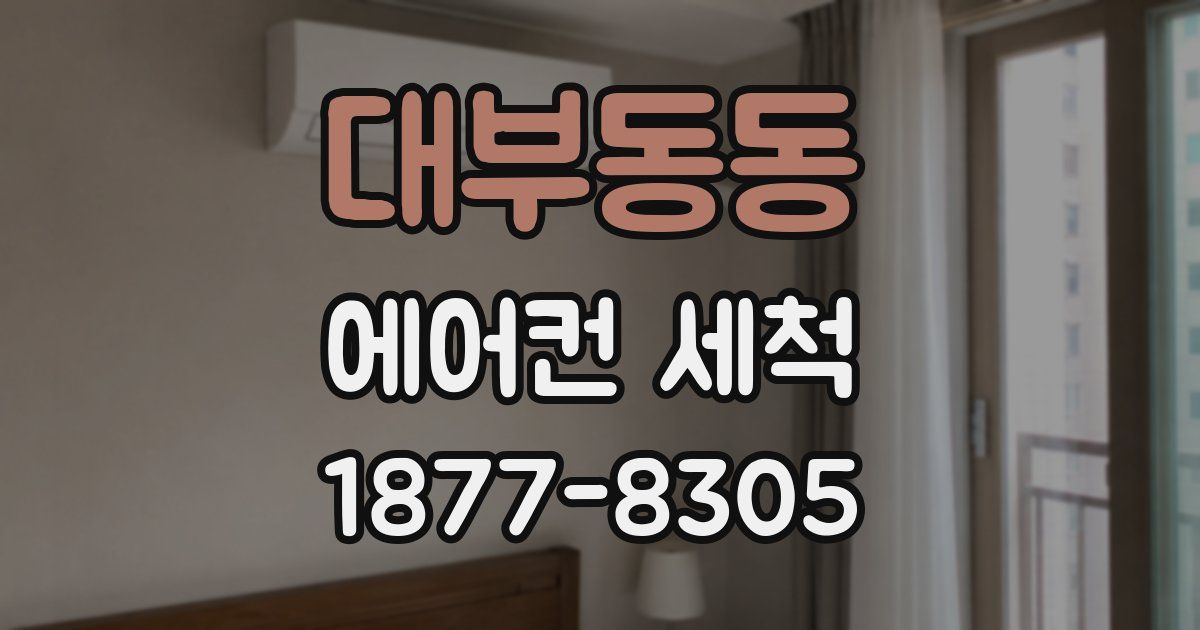 대부동동 에어컨 세척