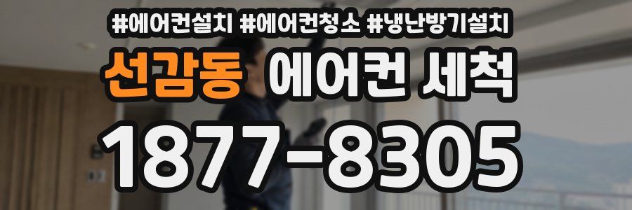 선감동 에어컨 세척