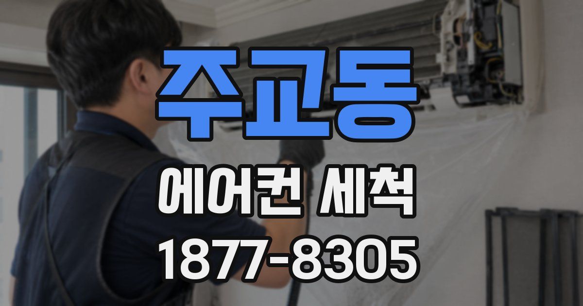 주교동 에어컨 세척