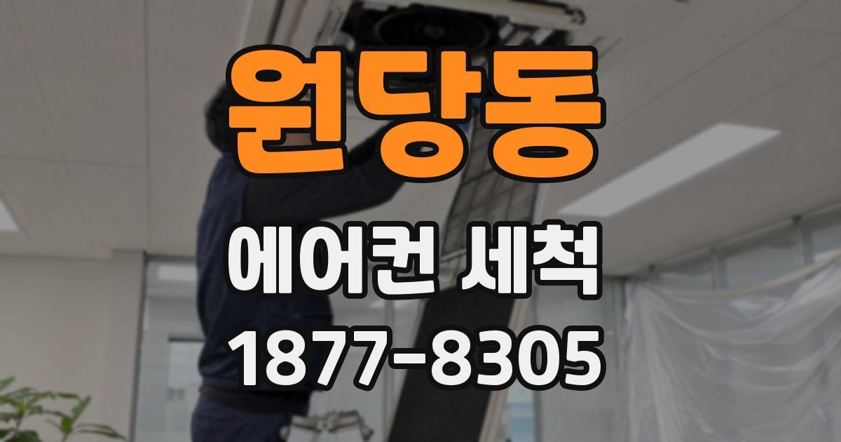 원당동 에어컨 세척