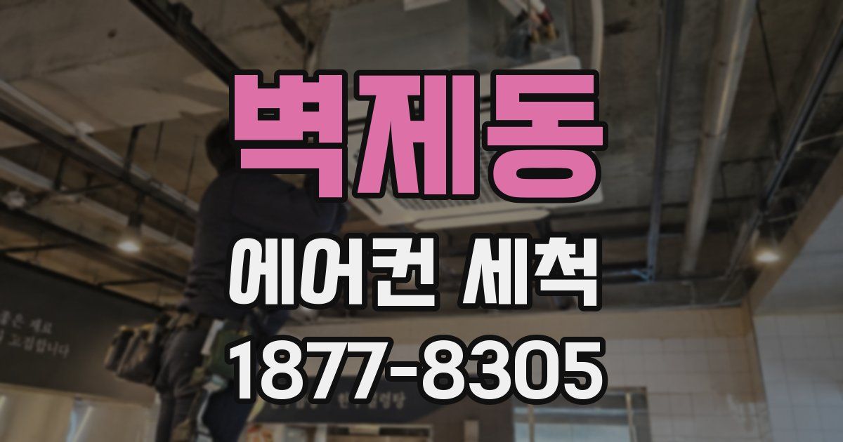 벽제동 에어컨 세척