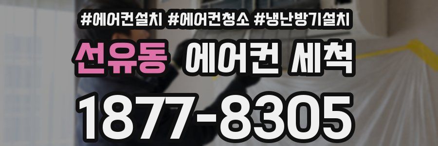 선유동 에어컨 세척