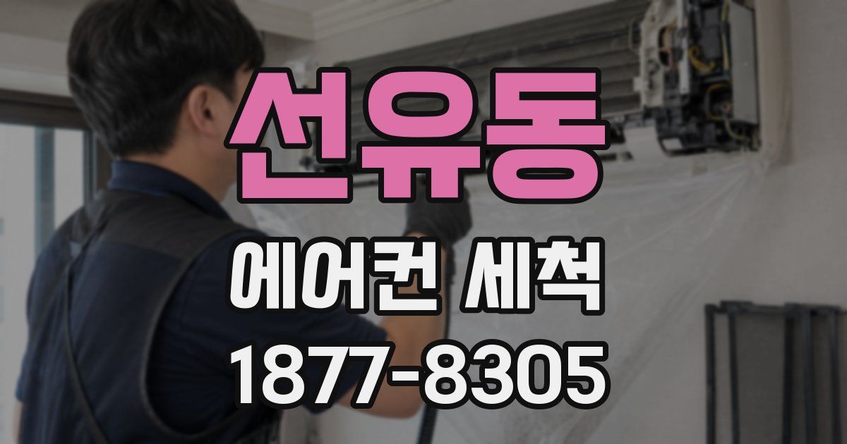 선유동 에어컨 세척
