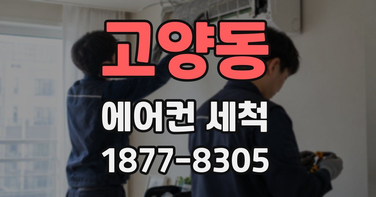 고양동 에어컨 세척