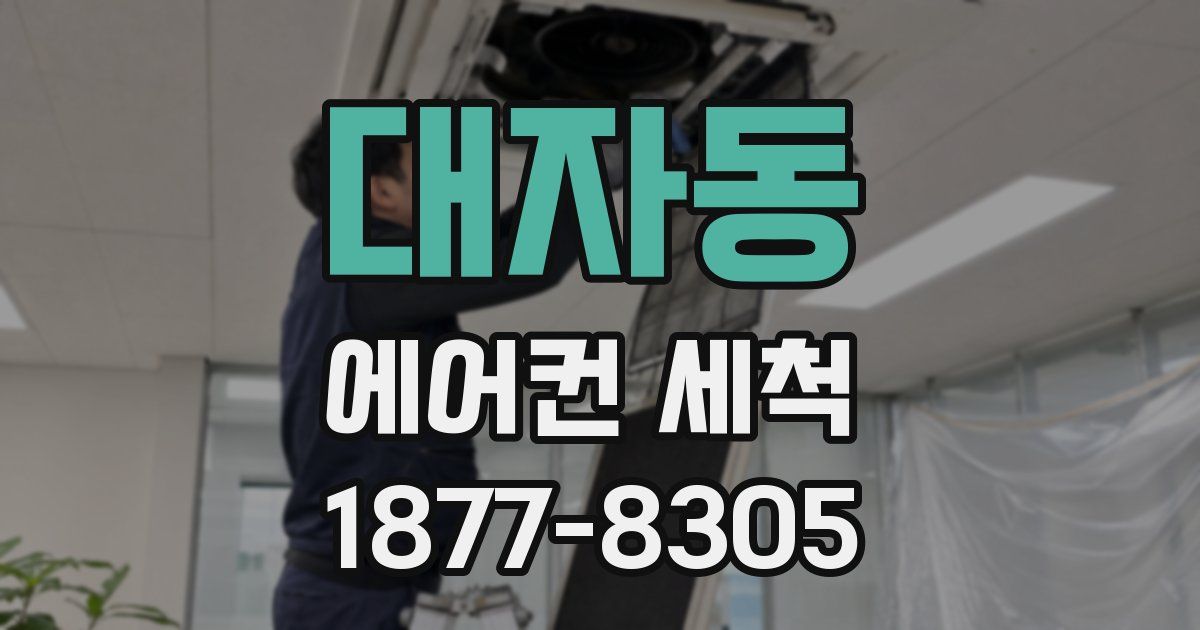 대자동 에어컨 세척