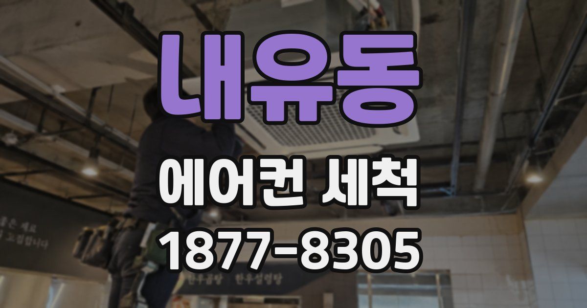 내유동 에어컨 세척
