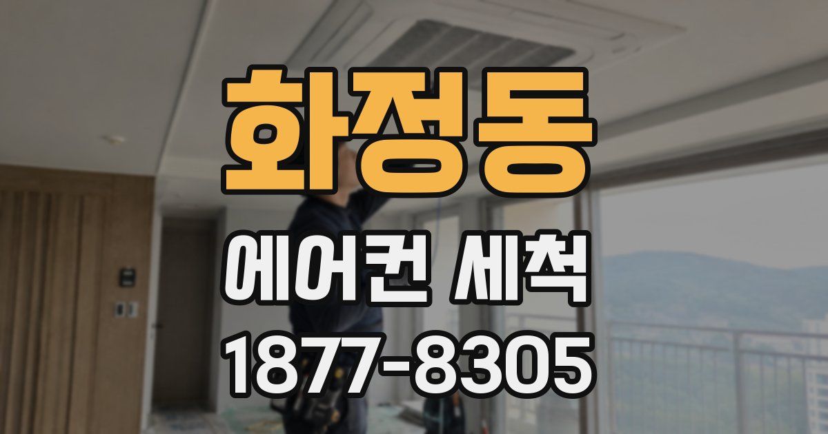 화정동 에어컨 세척