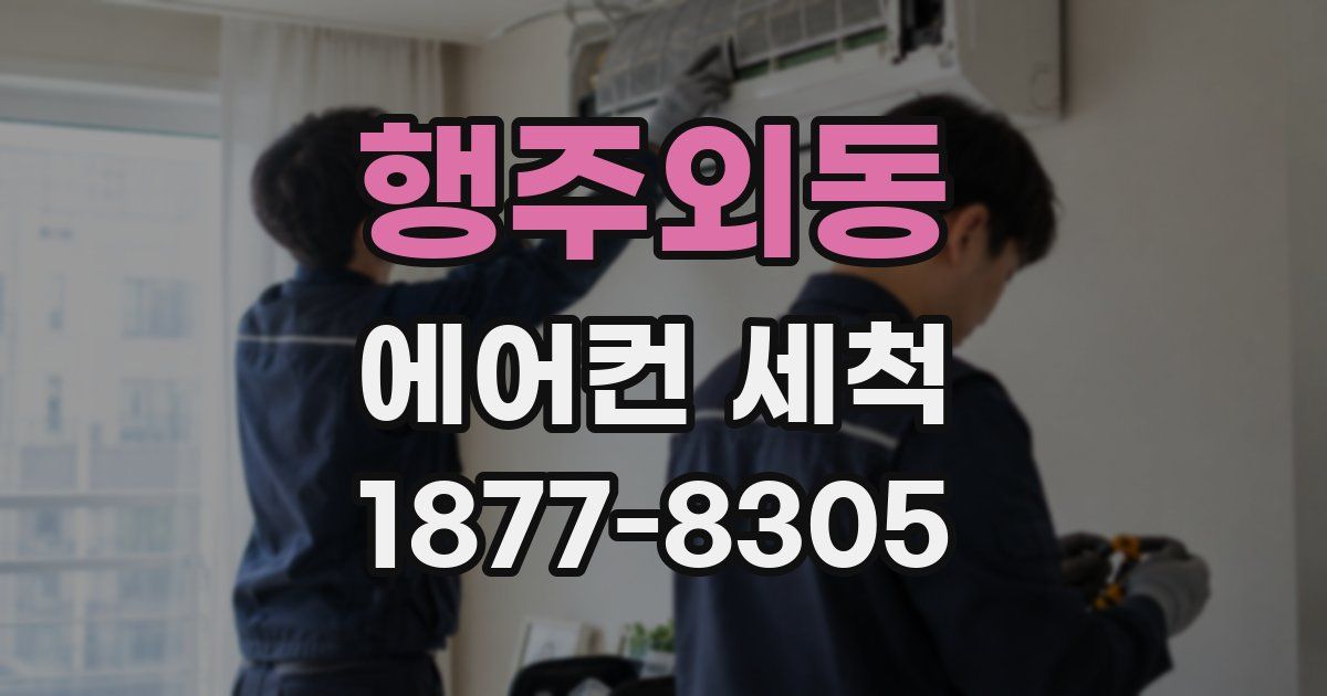행주외동 에어컨 세척