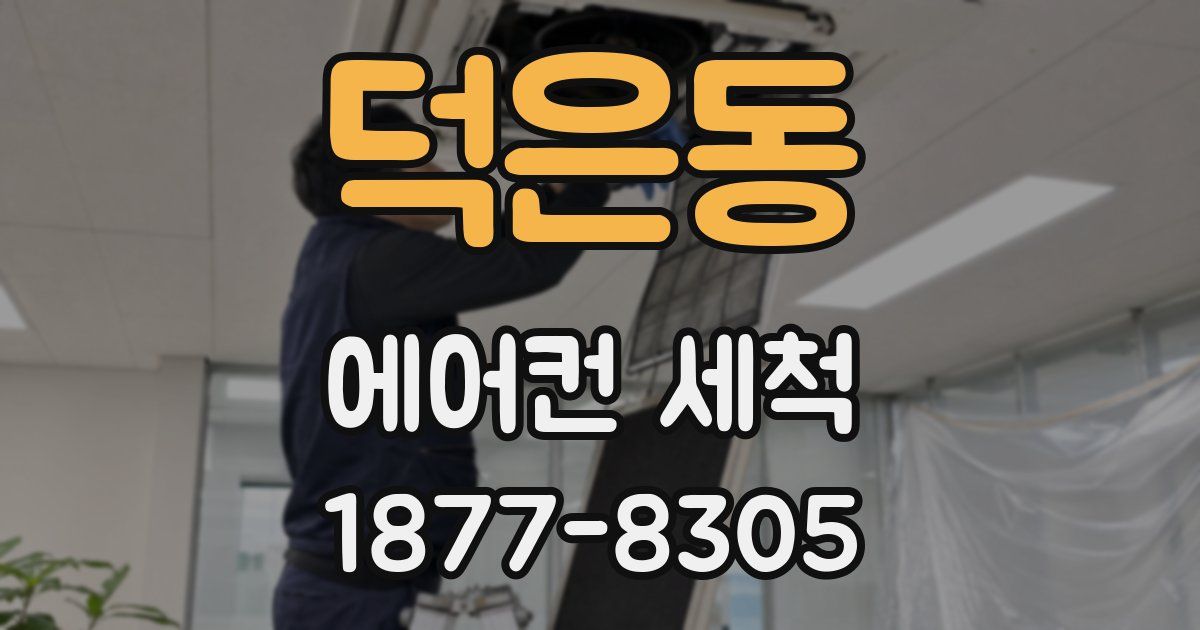 덕은동 에어컨 세척