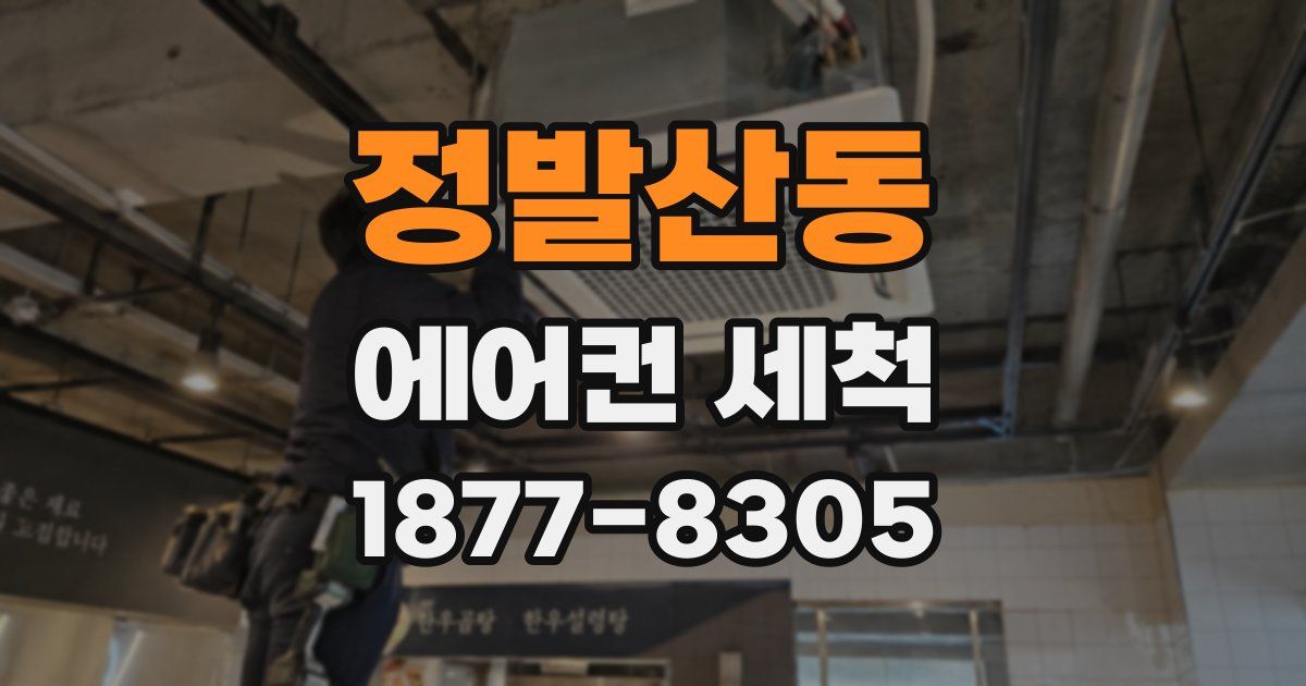 정발산동 에어컨 세척