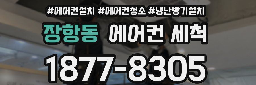 장항동 에어컨 세척