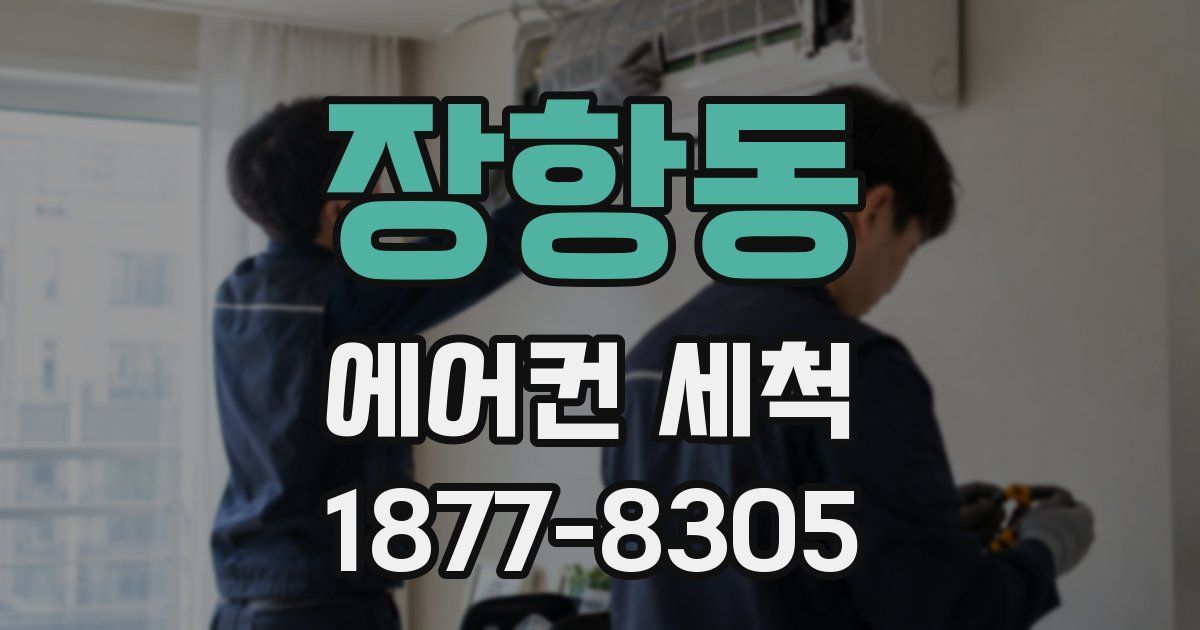 장항동 에어컨 세척