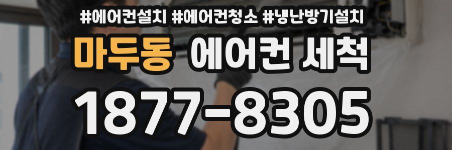 마두동 에어컨 세척