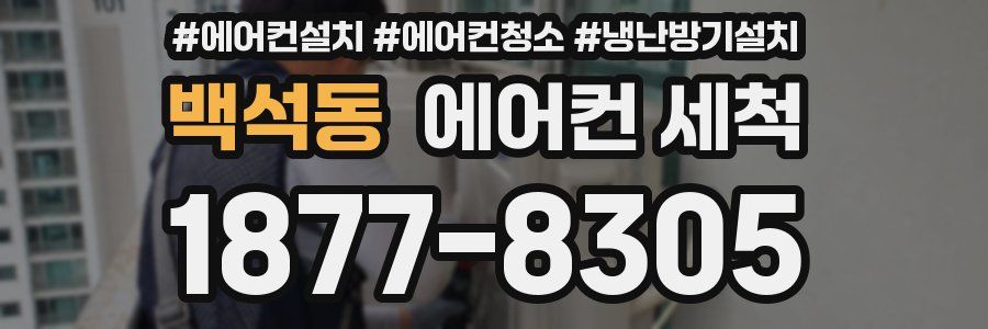 백석동 에어컨 세척