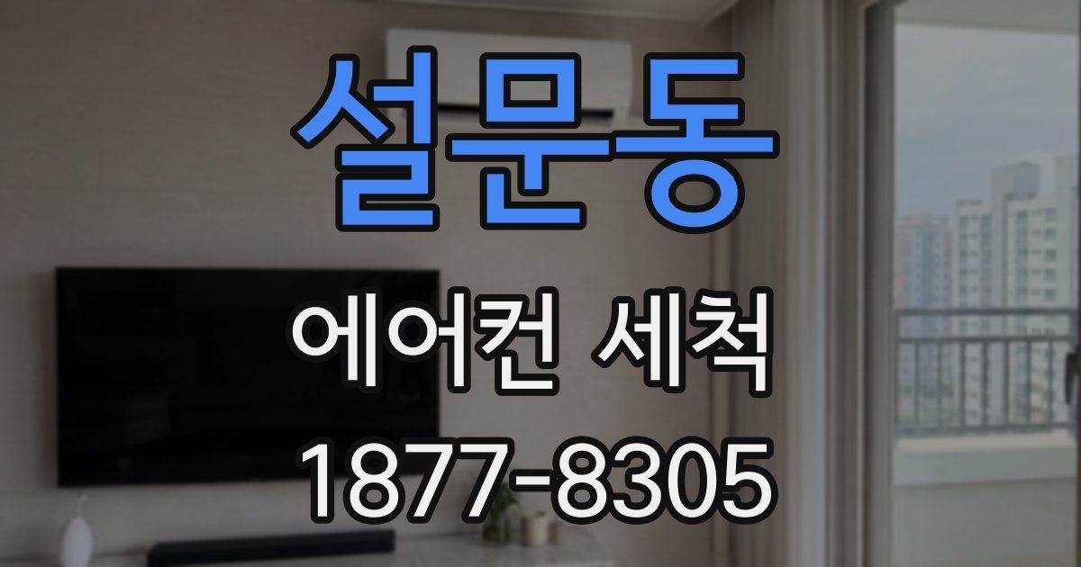 설문동 에어컨 세척