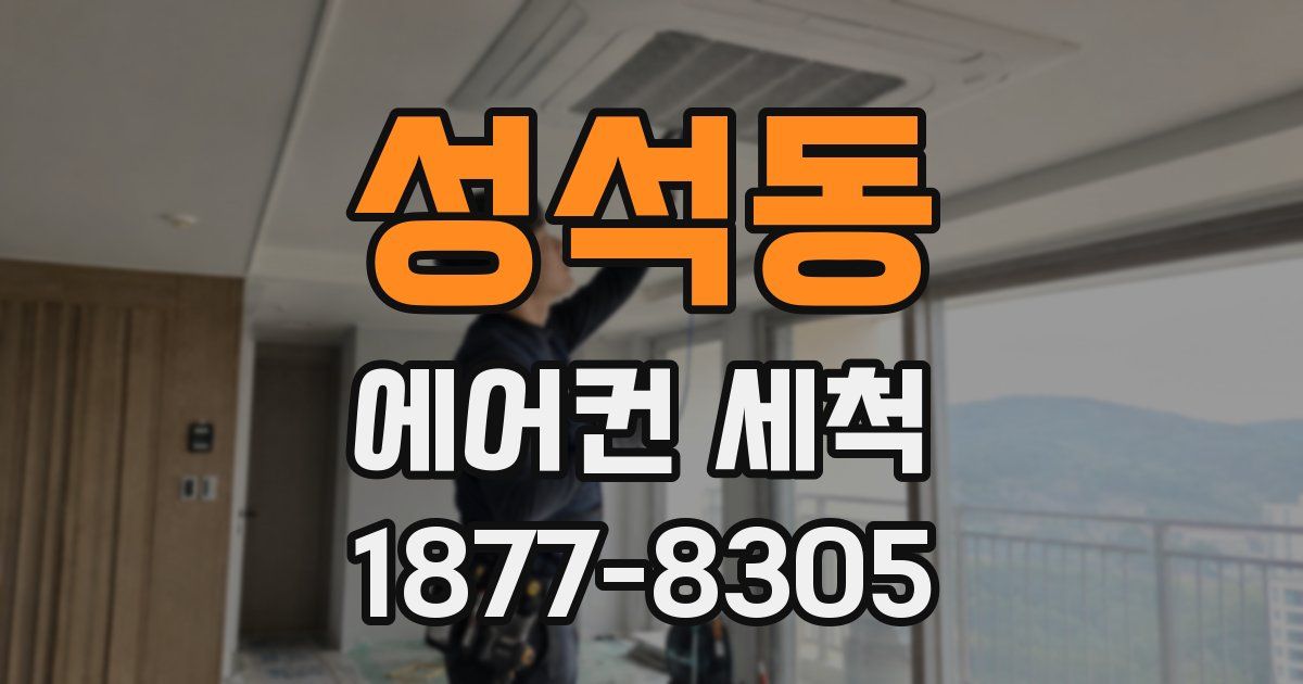 성석동 에어컨 세척