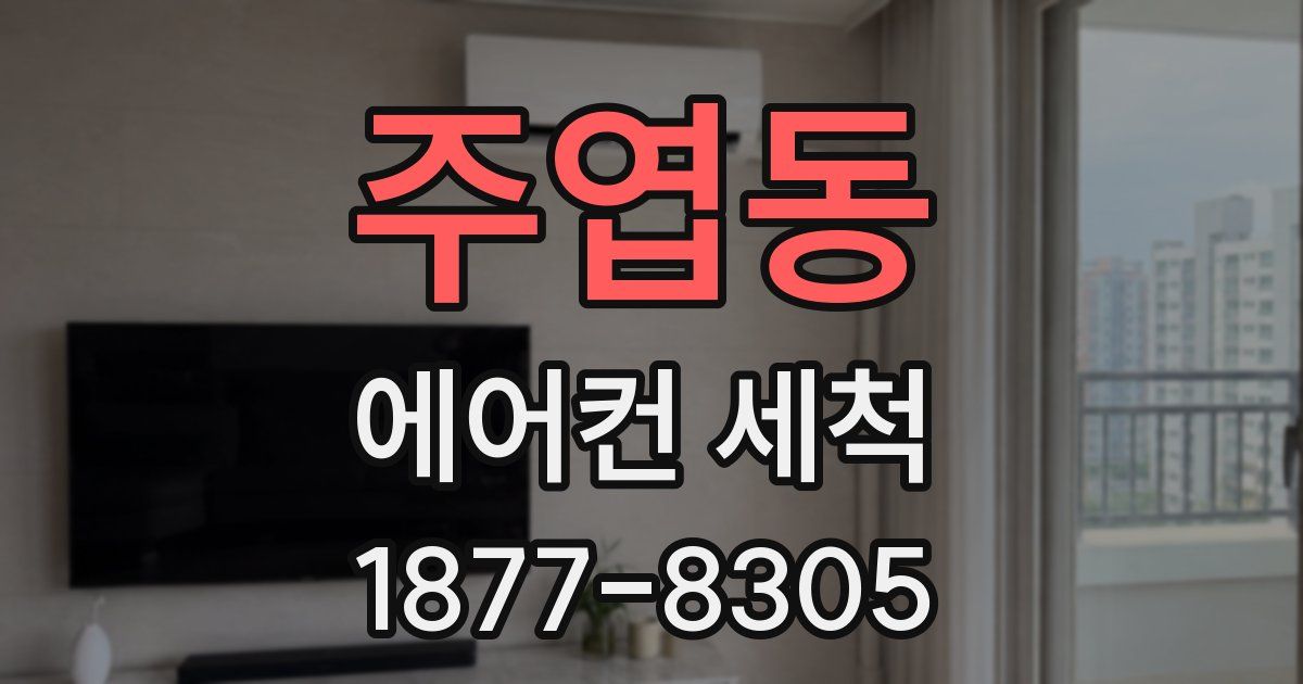 주엽동 에어컨 세척