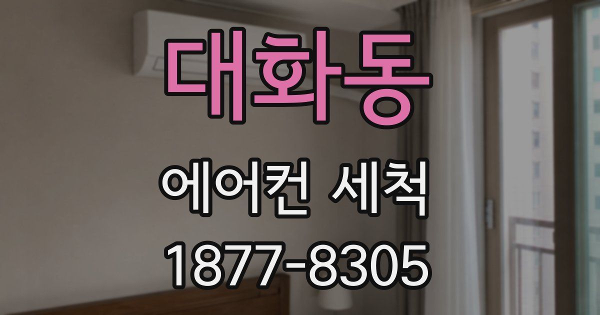 대화동 에어컨 세척