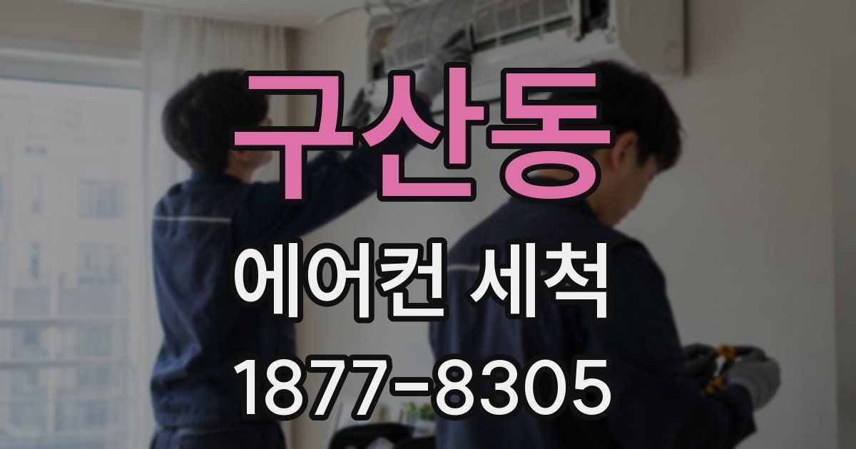 구산동 에어컨 세척