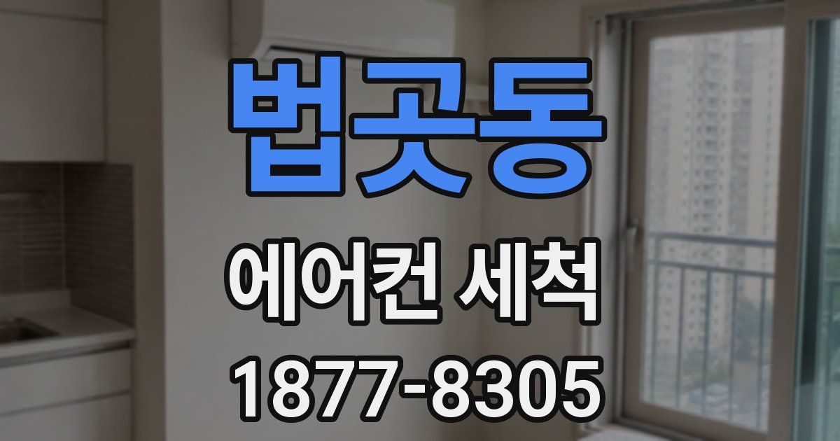 법곳동 에어컨 세척