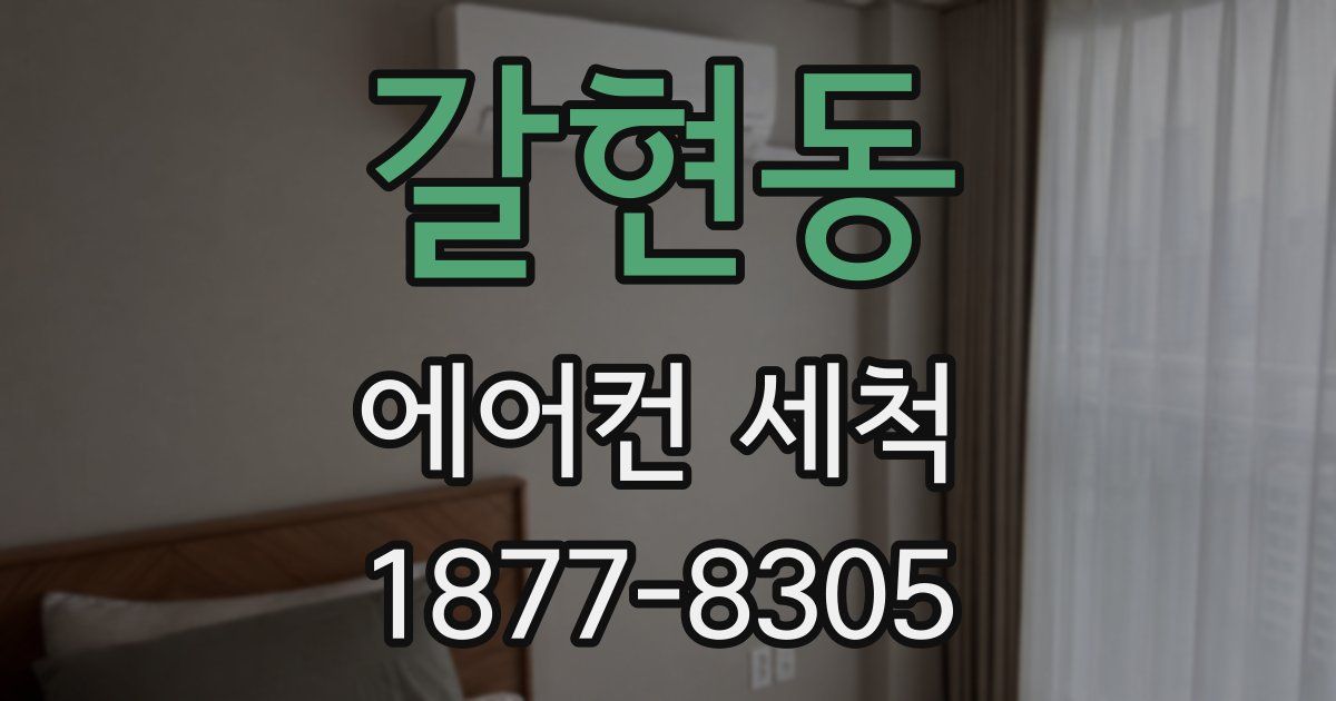 갈현동 에어컨 세척