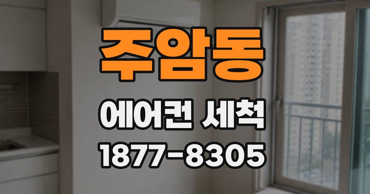 주암동 에어컨 세척