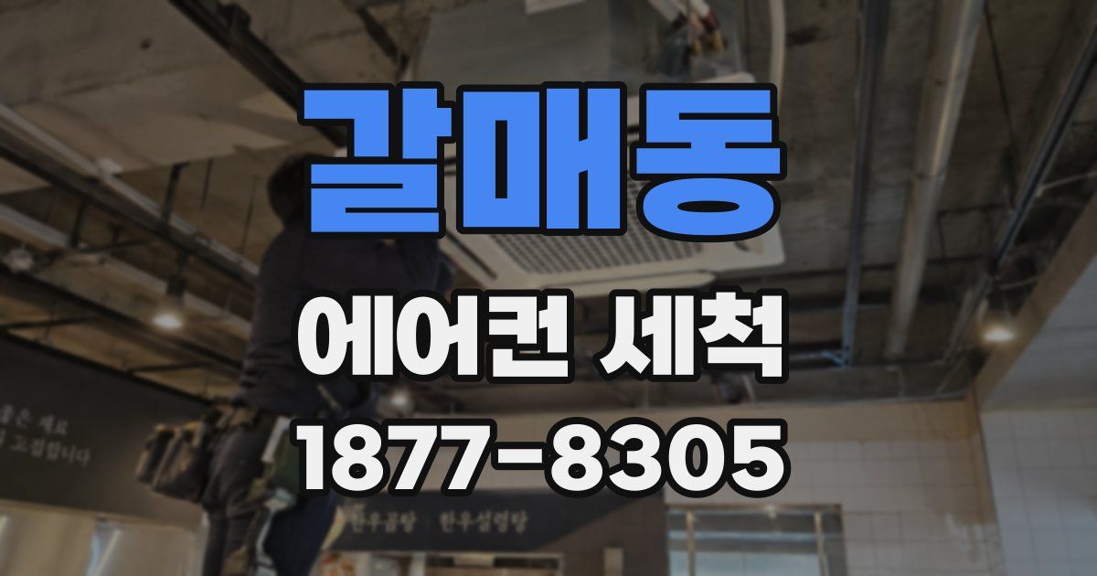 갈매동 에어컨 세척