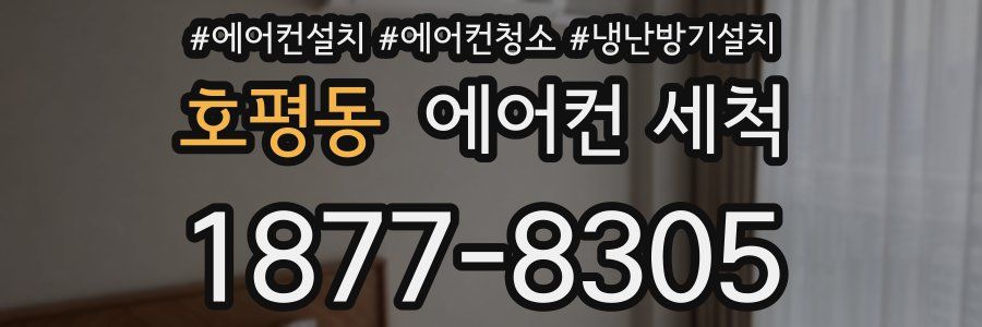 호평동 에어컨 세척