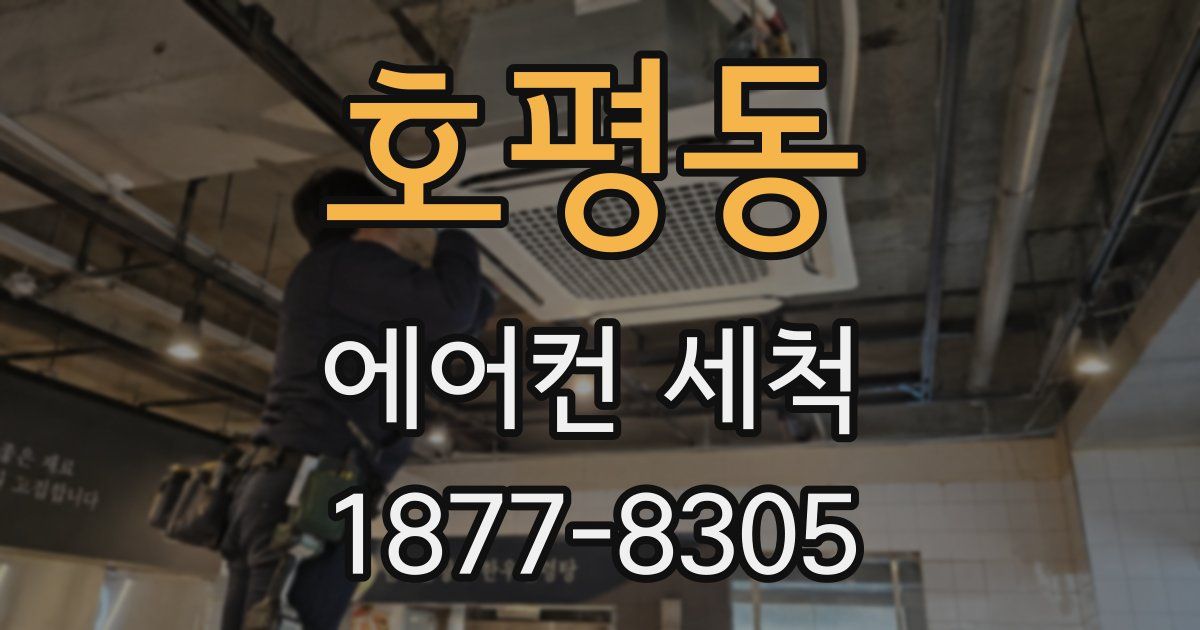 호평동 에어컨 세척