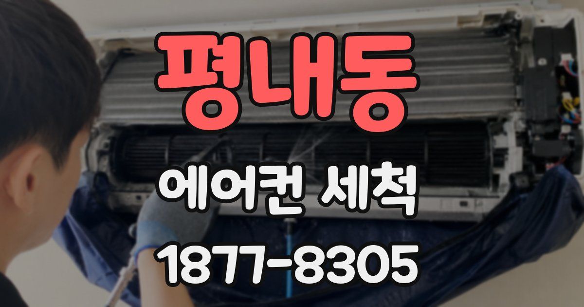 평내동 에어컨 세척