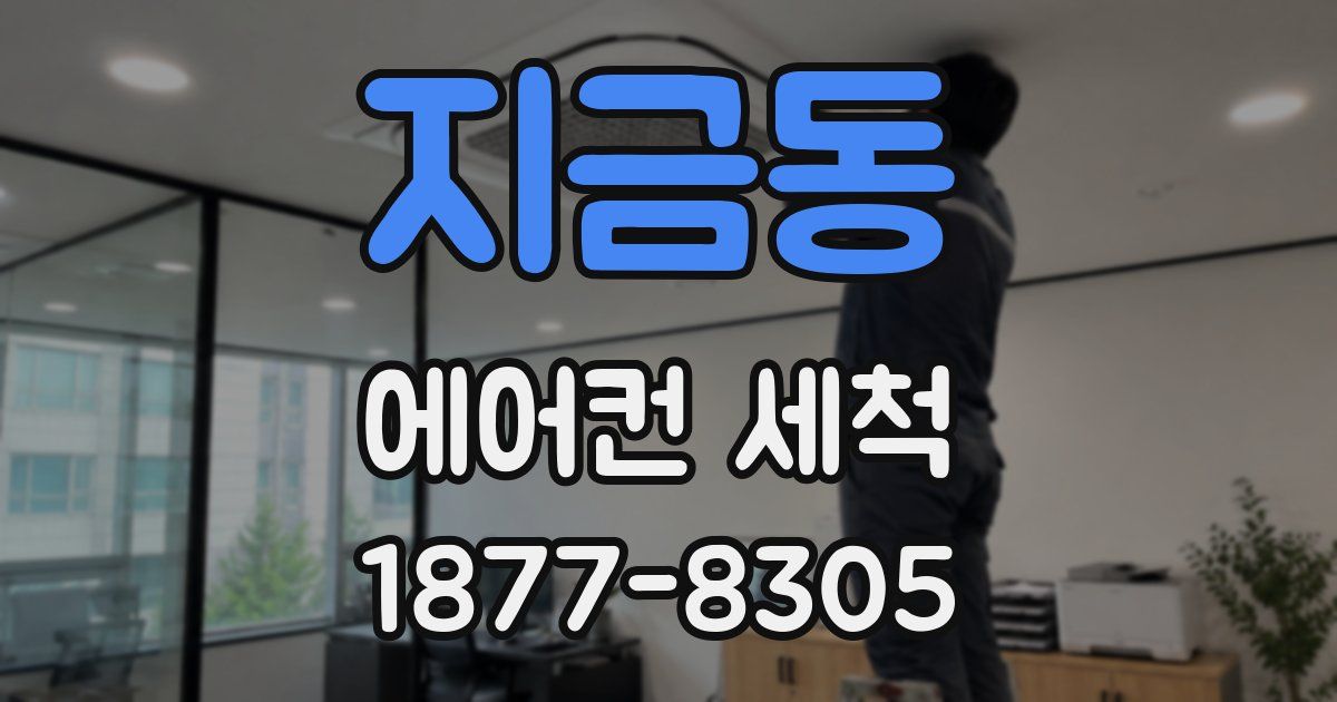 지금동 에어컨 세척