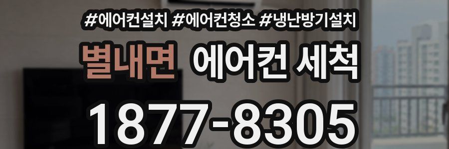 별내면 에어컨 세척
