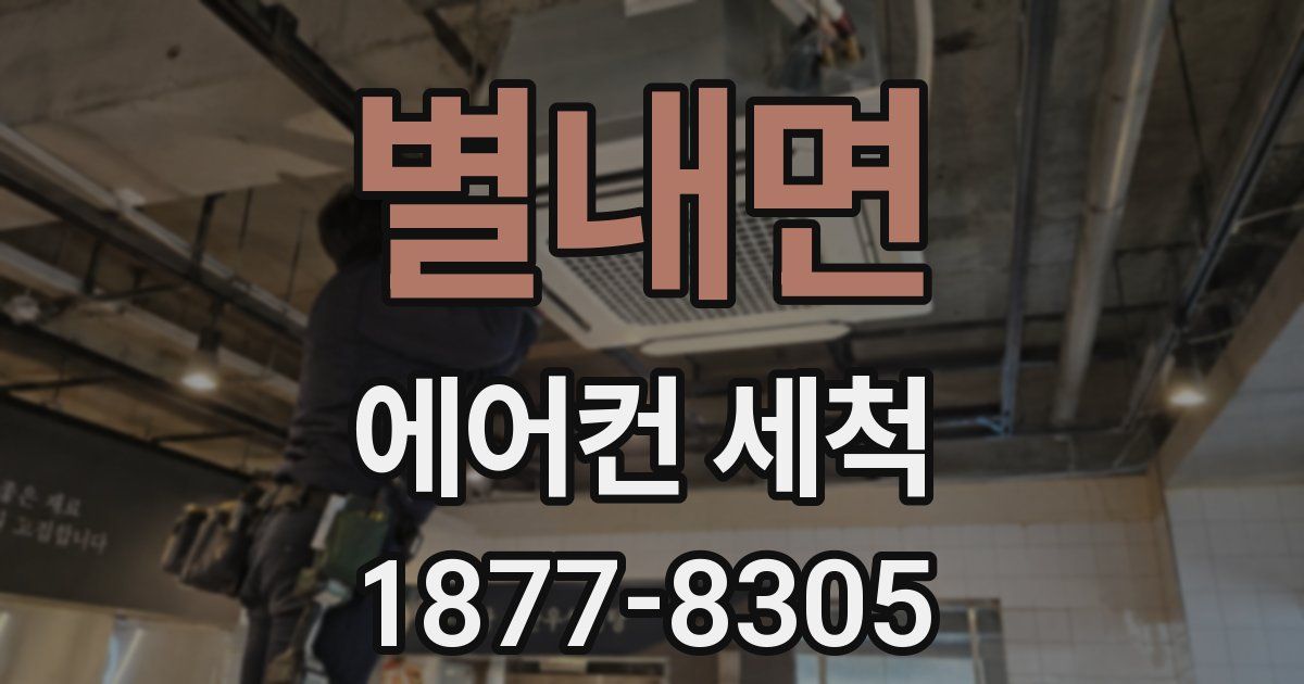별내면 에어컨 세척