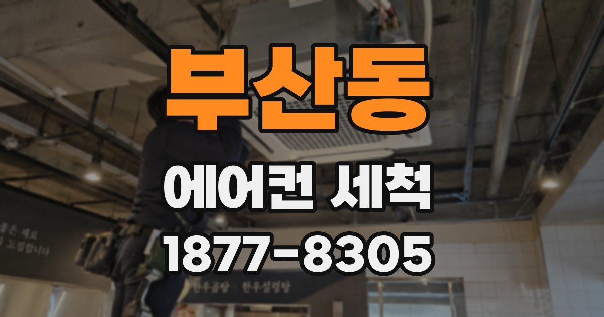 부산동 에어컨 세척