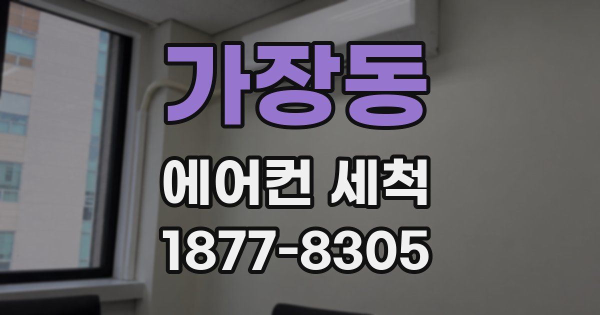 가장동 에어컨 세척