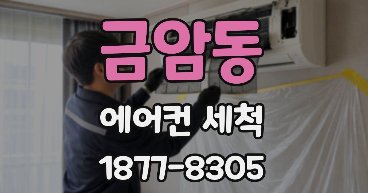 금암동 에어컨 세척