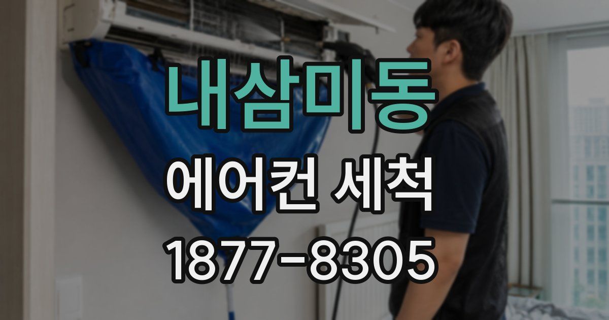 내삼미동 에어컨 세척