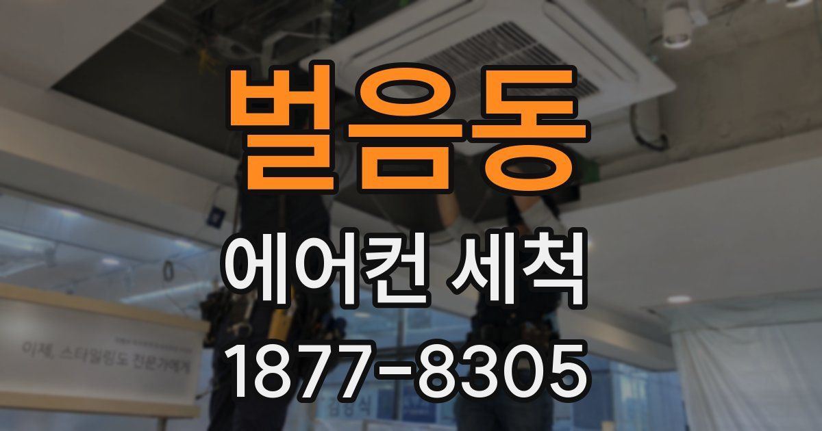 벌음동 에어컨 세척