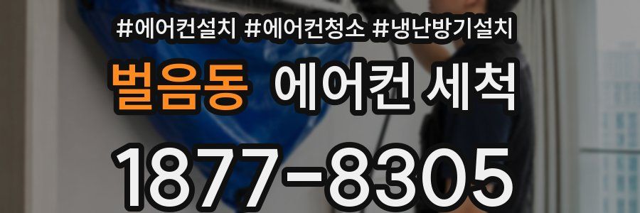 벌음동 에어컨 세척