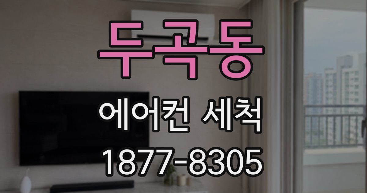 두곡동 에어컨 세척