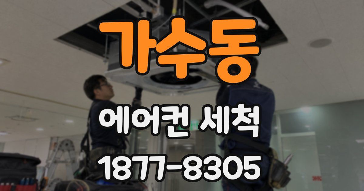 가수동 에어컨 세척