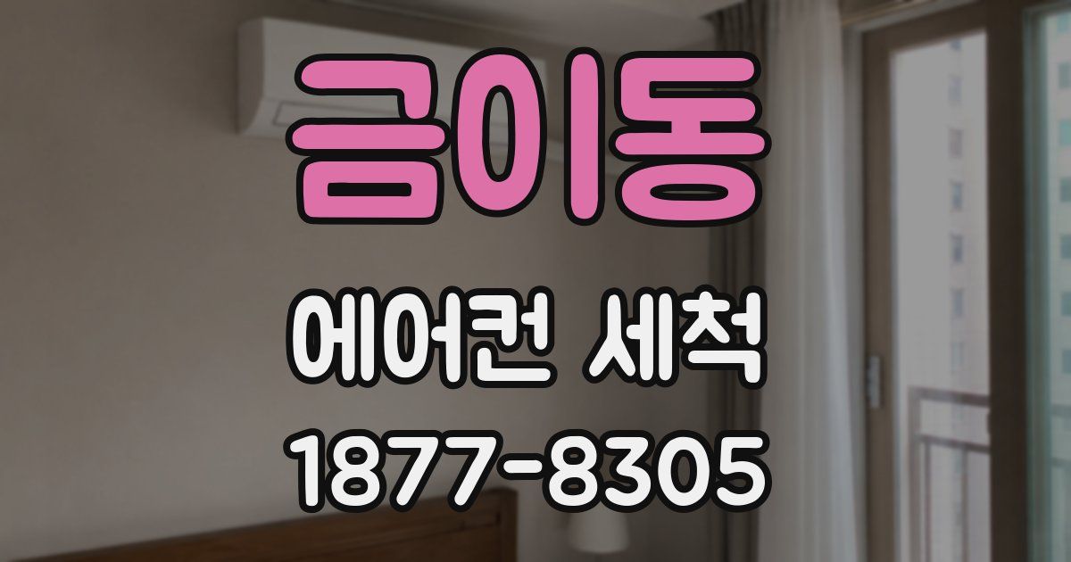 금이동 에어컨 세척