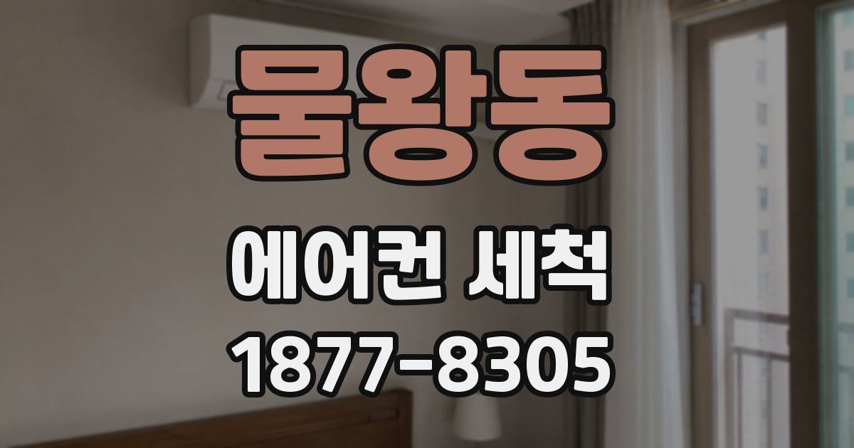 물왕동 에어컨 세척
