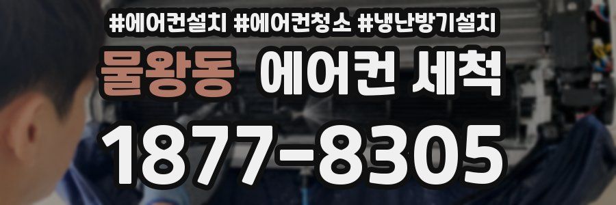 물왕동 에어컨 세척
