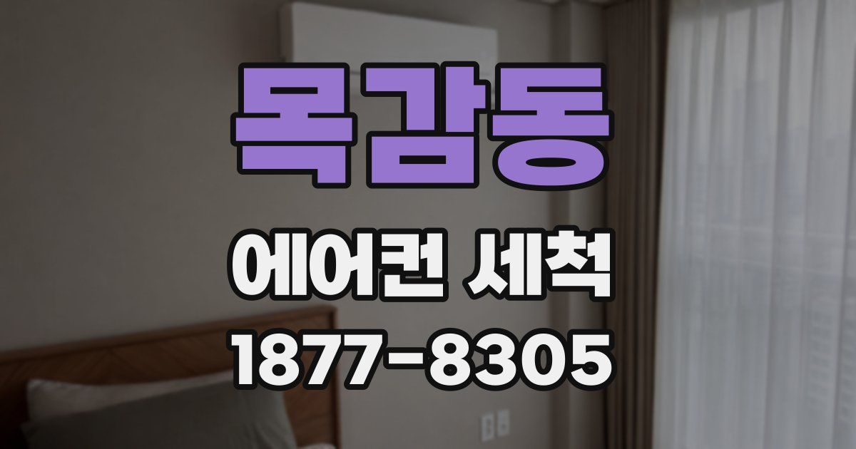 목감동 에어컨 세척