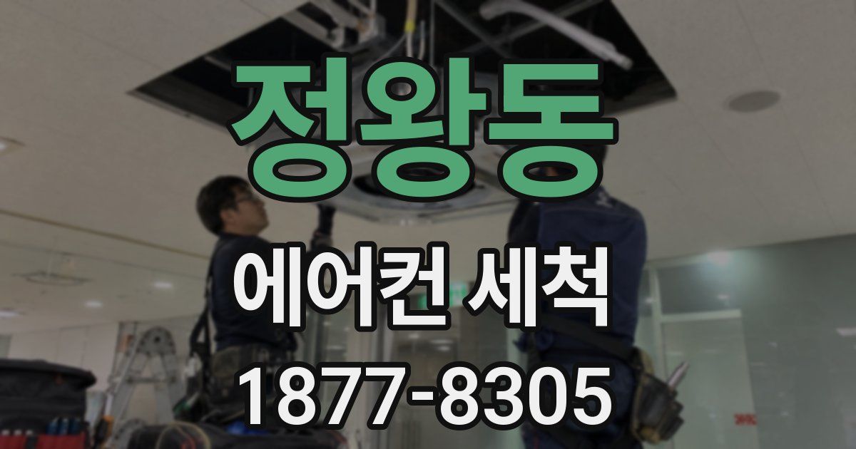 정왕동 에어컨 세척