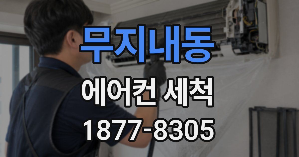 무지내동 에어컨 세척