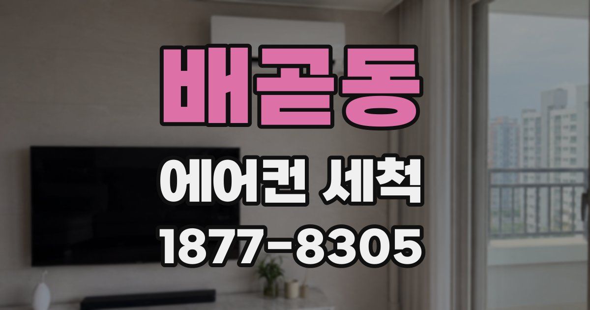 배곧동 에어컨 세척